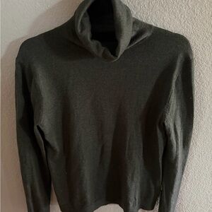 Pendleton Wool Turtleneck Sweater Womens M Olive Green Fine Knit